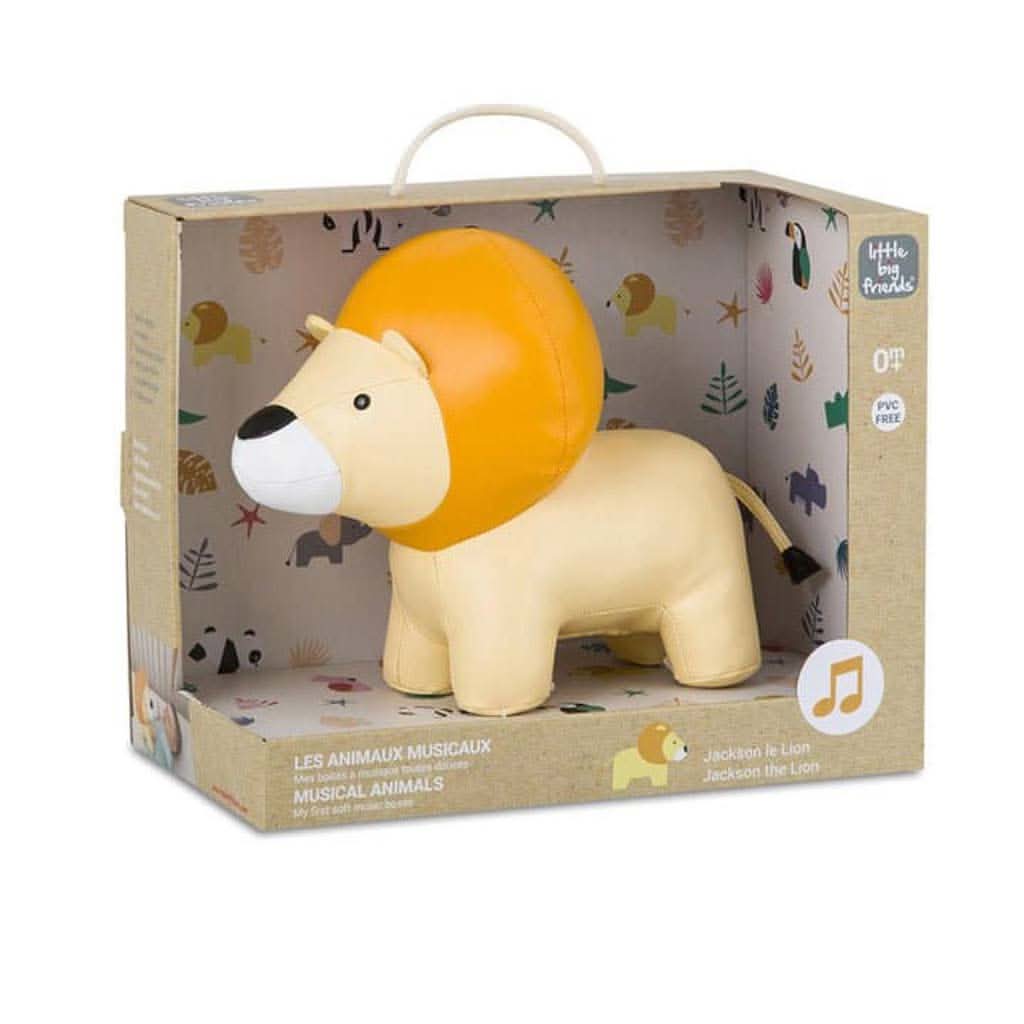 Little Big Friends Jackson The Lion Soft Music Box, ANB BABY
