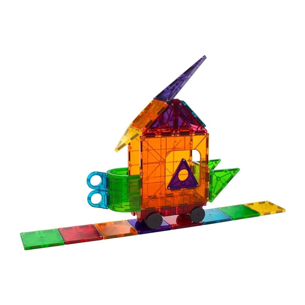 Magna-Tiles 48-Piece Clear Colors Deluxe Building Set-Building Blocks & Sets-Magna-Tiles-ANB Baby Store