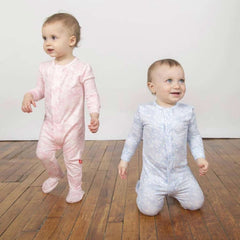 Magnetic Me Blue Doeskin Modal Magnetic Footie, ANB BABY