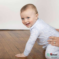Magnetic Me Blue Doeskin Modal Magnetic Footie, ANB BABY