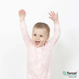 Magnetic Me Pink Doeskin Modal Magnetic Footie - ANB Baby