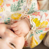 Magnetic Me Primrose Cottage Ruched Ruffle Magnetic Footie - ANB Baby