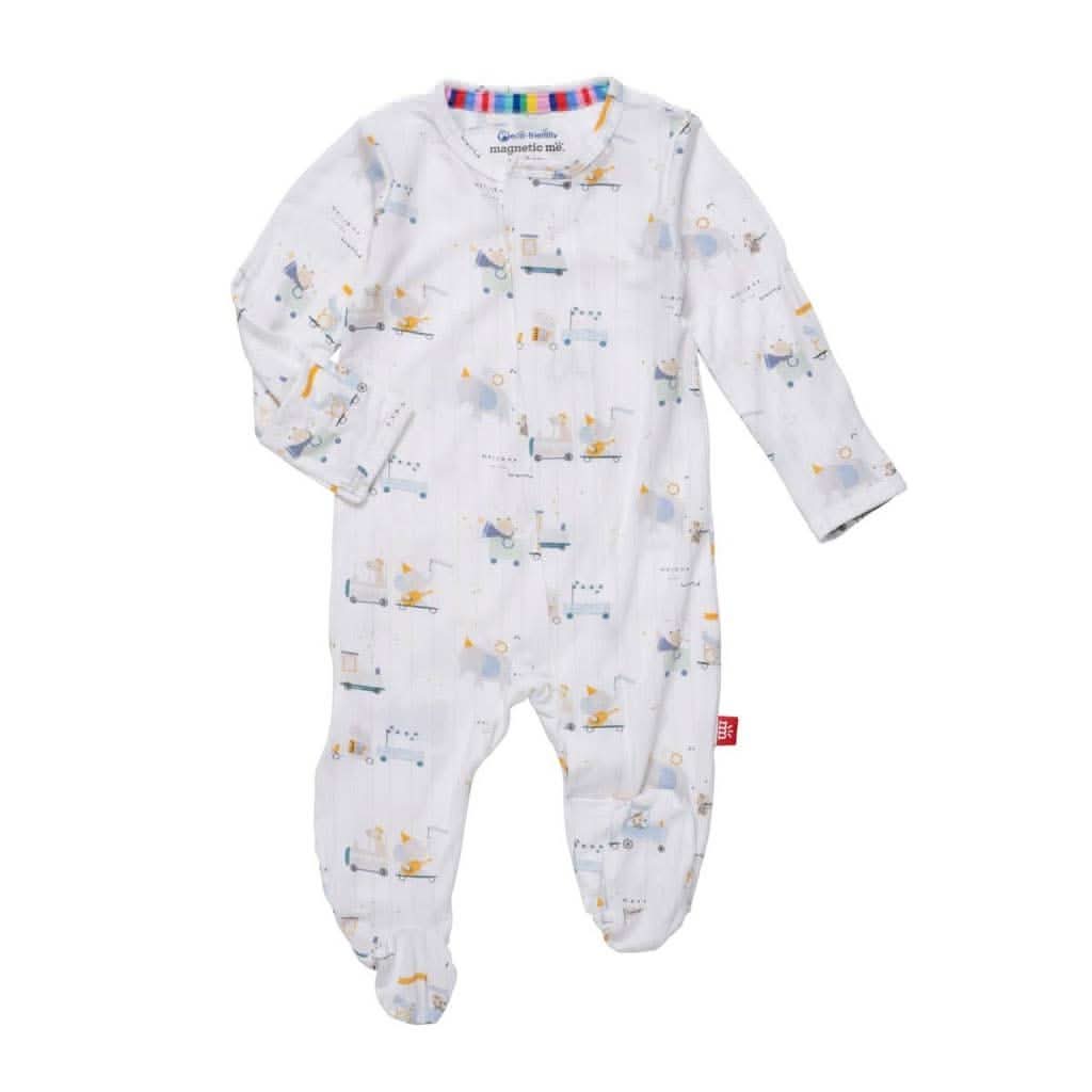 Magnetic Me Welcome Wagon Magnetic Footie-Clothing-Magnetic Me-0-3 Month-ANB Baby Store