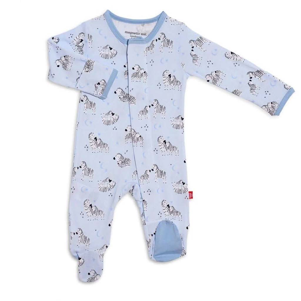 Magnetic Me Z Best Blue Modal Magnetic Footie-Clothing-Magnetic Me-Newborn-ANB Baby Store