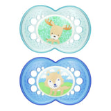 MAM Animal Silicone Orthodontic Pacifiers 0 - 6m Assorted Styles - ANB Baby