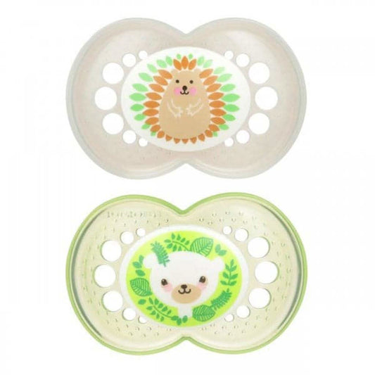 MAM Animal Silicone Orthodontic Pacifiers 0 - 6m Assorted Styles - ANB Baby