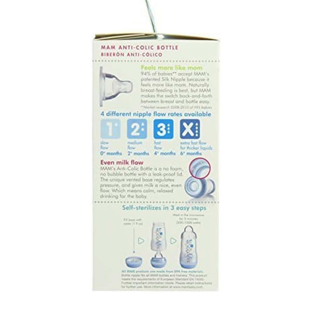 MAM Anti - Colic Bottle 5 oz Single, ANB BABY