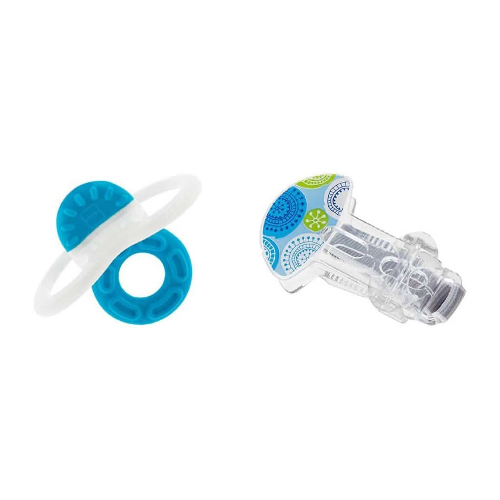 MAM Bite and Relax Teether and Clip, Blue, ANB BABY