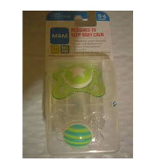 MAM Clear Pacifier 2 Pack for 0 - 6 Months, ANB BABY