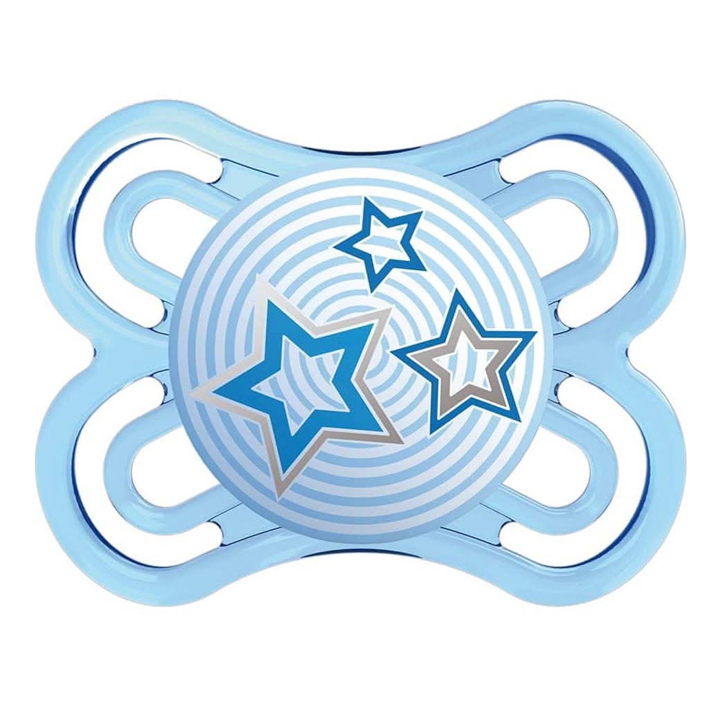 MAM Perfect Pacifier 6+ Months, Blue Stars-Pacifiers & Accessories-MAM-ANB Baby Store