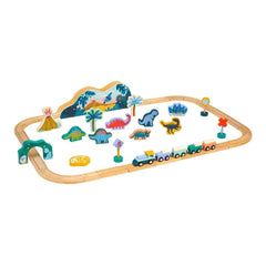 Manhattan Toy T - Rex Express Wooden Train Set, ANB BABY
