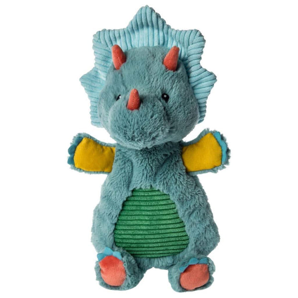 Mary Meyer Baby Pebblesaurus Lovey Soft Toy, Triceratops Dinosaur