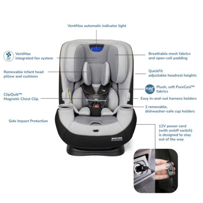 Maxi-Cosi Pria Chill All-in-One Convertible Car Seat, Chill, -- ANB Baby