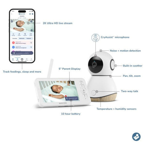 Maxi-Cosi See Pro Baby Monitor, White, -- ANB Baby