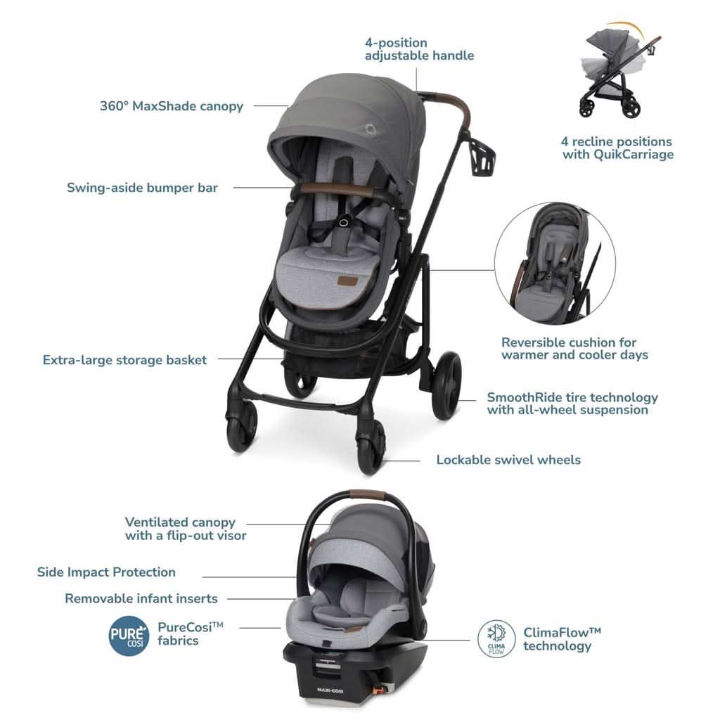 maxi-cosi tayla max 5-in-1 travel system - desert wonder Maxi Cosi Tayla Max 5 in 1 Travel System