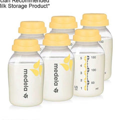 Medela Breast Milk Collection and Storage Bottle Set, 5 Oz and 8 Oz With Nipples, ANB BABY