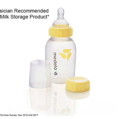 Medela Breast Milk Collection and Storage Bottle Set, 5 Oz and 8 Oz With Nipples, ANB BABY