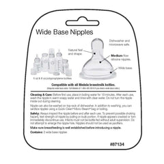 Medela Wide Base Nipples - Pack of 3, ANB BABY