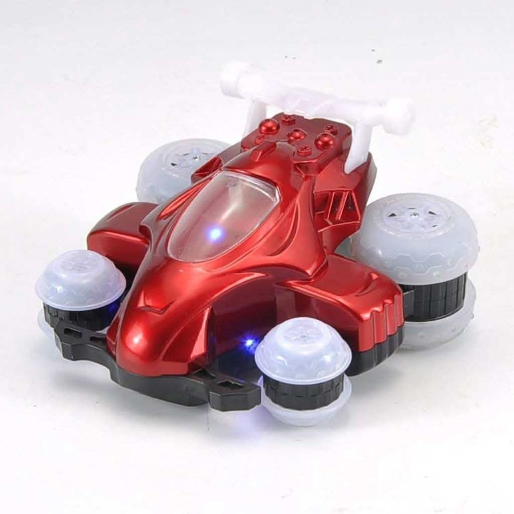 MINDSCOPE Red Hoverquad Mini Radio Control Stunt Action Light Up LED, ANB BABY
