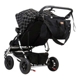 Mountain Buggy V1 Double Satchel with Clips, Change Mat, Herringbone - ANB Baby