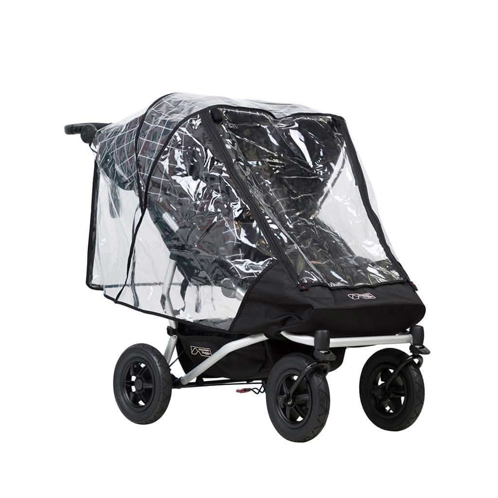 Mountain Buggy V3 Duet Double Storm Cover-Stroller Accessories-Mountain Buggy-Clear - Available End Of April-ANB Baby Store