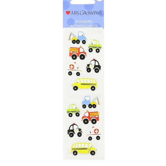 Mrs. Grossman's Strip of Chubby Work Vehicles Stickers - ANB Baby