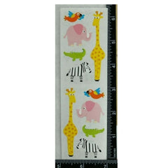 Mrs. Grossman's Strip of Chubby Zoo Animals Stickers, ANB BABY
