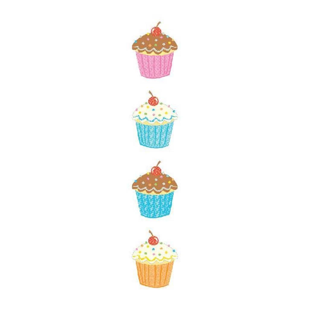 Mrs. Grossman's Strip of Delightful Cupcake Stickers-Puzzles & Games-Mrs. Grossman's-ANB Baby Store