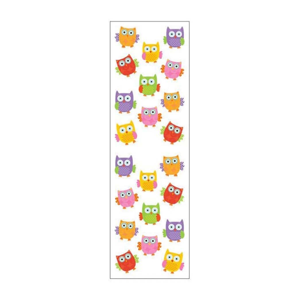 Mrs Grossman's Strip of Forest Owls Stickers-Learning & S.T.E.M-Mrs. Grossman's-ANB Baby Store