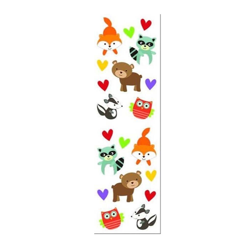 Mrs. Grossman's Strip of Forest Pal Babies Stickers-Puzzles & Games-Mrs. Grossman's-ANB Baby Store
