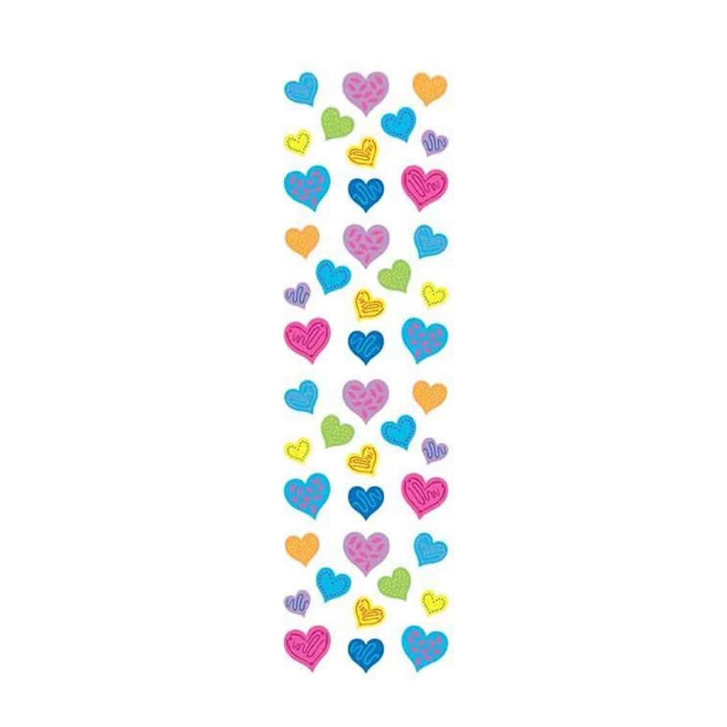 Mrs. Grossman's Strip of Happy Hearts Stickers-Puzzles & Games-Mrs. Grossman's-ANB Baby Store