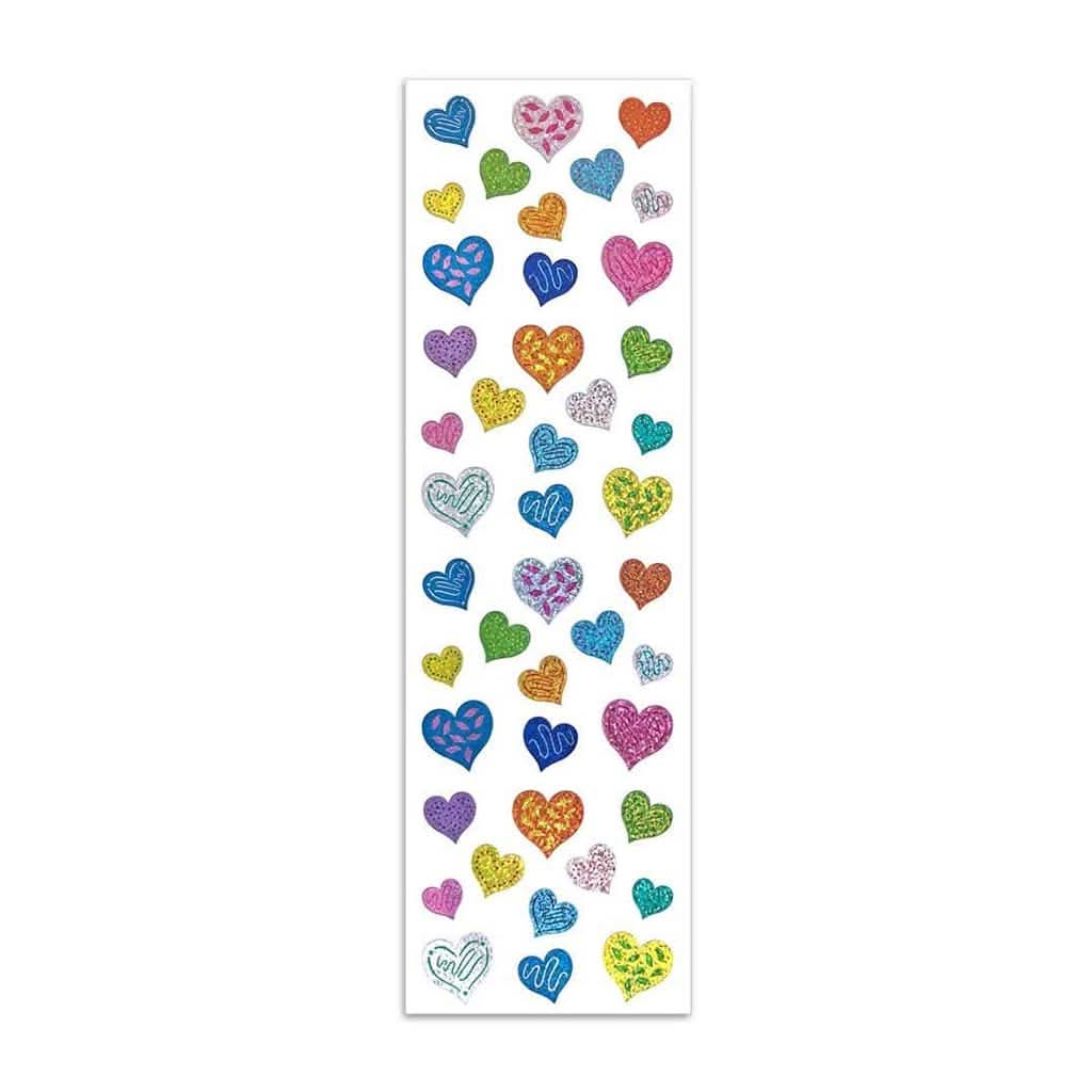 Mrs Grossmans Strip of Limited Edition Happy Hearts Stickers-Puzzles & Games-Mrs. Grossman's-ANB Baby Store