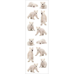 Mrs Grossmans Strip of Photoessence Polar Bears Cubs Stickers, ANB BABY