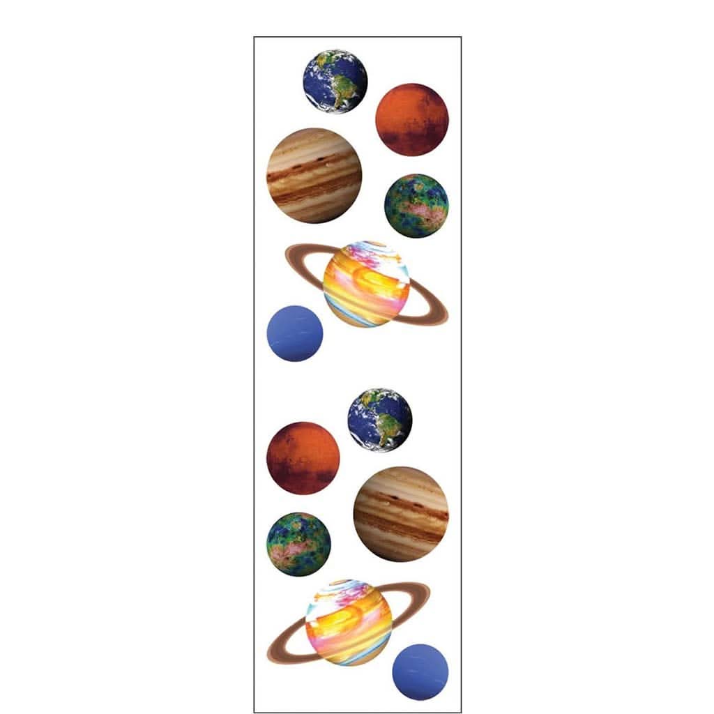 Mrs. Grossman's Strip of Planets Stickers-Puzzles & Games-Mrs. Grossman's-ANB Baby Store