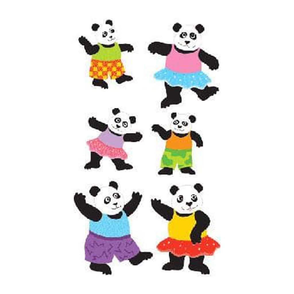 Mrs Grossman's Strip of Playful Pandas Stickers-Puzzles & Games-Mrs. Grossman's-ANB Baby Store