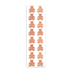 Mrs. Grossman's Strip of Rose Gold Bear Stickers, ANB BABY