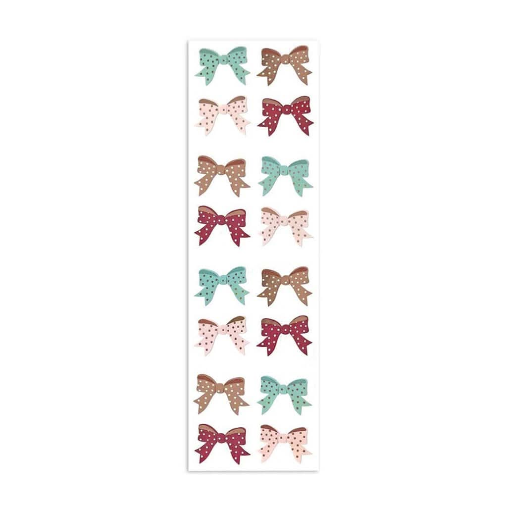 Mrs. Grossman's Strip of Rose Gold Bows Stickers, ANB BABY