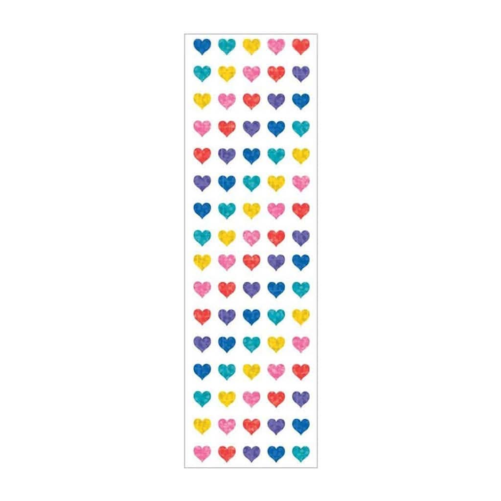 Mrs. Grossman's Strip of Sparkle Multi Micro Heart Stickers, ANB BABY