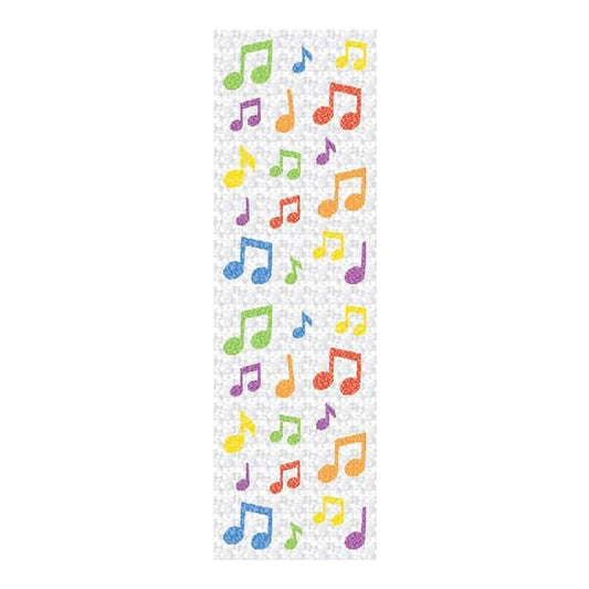 Mrs. Grossman's Strip of Sparkle Multicolor Music Notes Stickers - ANB Baby