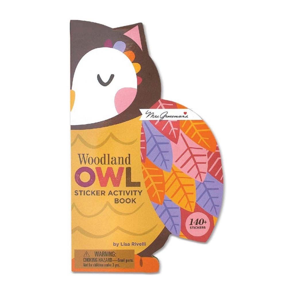 Mrs. Grossman's Woodland Owl Sticker Activity Book-Puzzles & Games-Mrs. Grossman's-ANB Baby Store