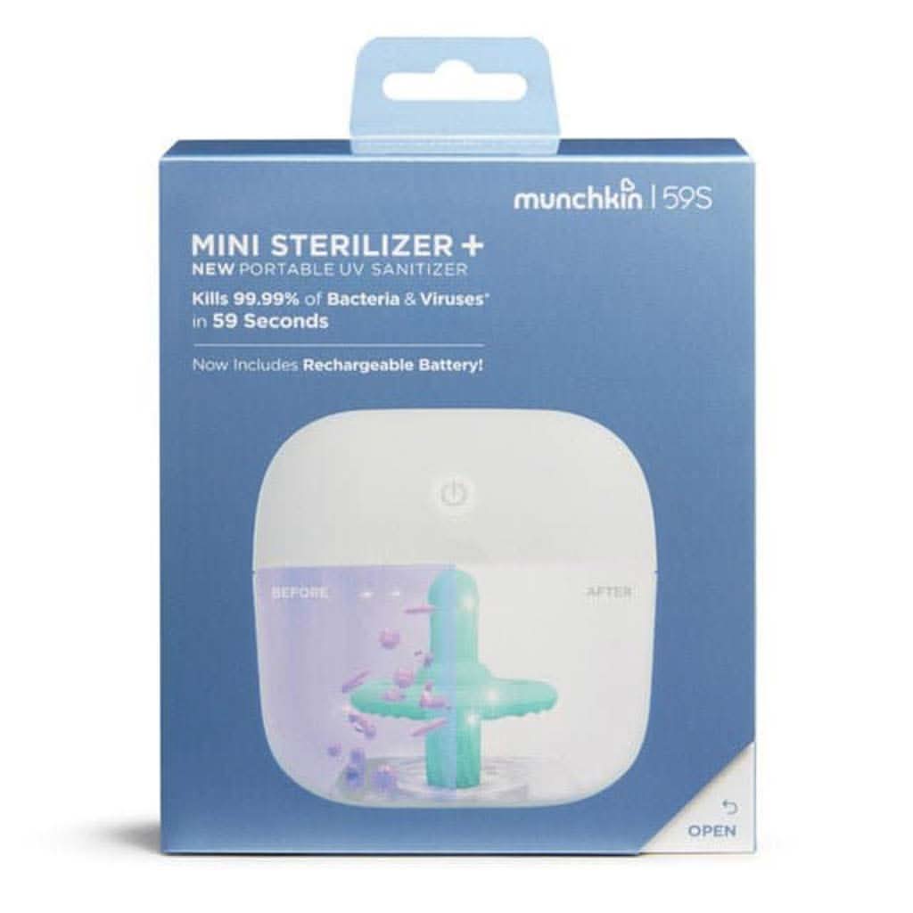 Munchkin 59S Mini Sterilizer Plus Portable UV Sanitizer with Rechargeable Battery, ANB BABY