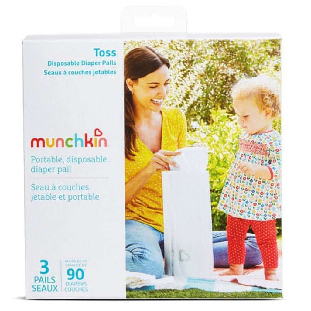 Munchkin Toss Disposable Diaper Pail, 3 - Pack, ANB BABY