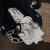 Mushie Chain Link Rings, Shifting Sand / Blush / Cambridge Blue - ANB Baby
