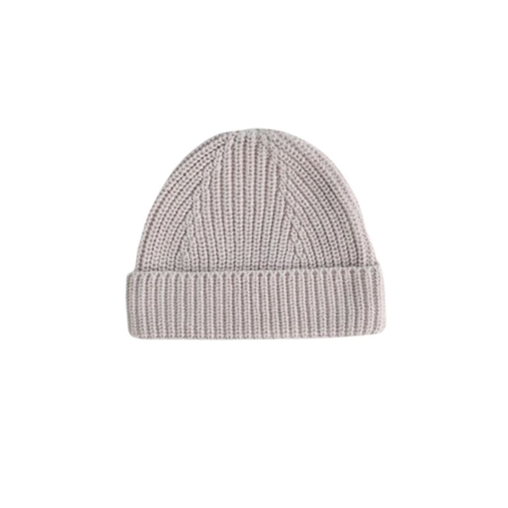 Mushie Chunky Knit Beanie-Clothing-Mushie-Beige-3-6 Months-ANB Baby Store