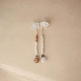 Mushie Eva Silicone Pacifier Clip, White - ANB Baby