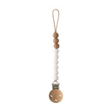 Mushie Eva Silicone Pacifier Clip, White - ANB Baby
