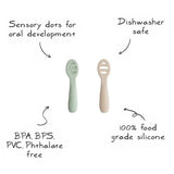 Mushie First Feeding Baby Spoons 2 - Pack, ANB BABY