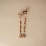 Mushie Hera Silicone Pacifier Clip, Faux Wood - ANB Baby