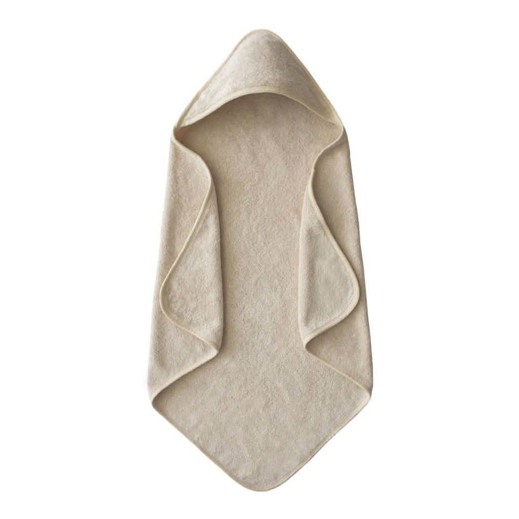 Mushie Hooded Towel-Bath Tubs & Accessories-Mushie-Fog-ANB Baby Store