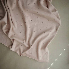 Mushie Knitted Pointelle Baby Blanket, ANB BABY